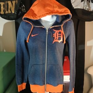 Nike Womens Detroit Tigers Zip-Up Hoodie